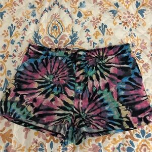 PINK Victoria's Secret Vibrant Tie-Dye Sleep Shorts